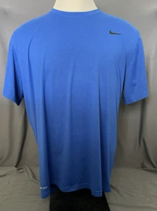 Camiseta NikeTee Dri Fit Para Hombre Talla XXL Azul Swoosh Entrenamiento Atlético Manga Corta - Imagen 1 de 8