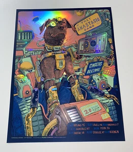 Poster Trey Anastasio & Goose Concert Tour PELLICOLA ufficiale serigrafica! Kloc 2022 - Foto 1 di 10