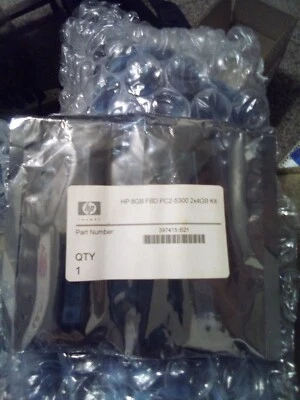KIT DE MEMORIA HP 8GB (2X4GB) 397415-B21 PC2-5300 DDR2 SDRAM ECC 398708-061  Foto 1 de 3