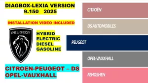 Diagbox-Lexia Diagnosis Version 9.150 Peugeot Citroen DS Opel-Vauxhall - Imagen 1 de 14