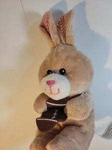 Stuffed Plush Easter Bunny With Football - Picture 1 of 7