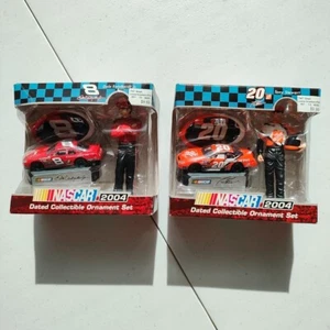 Lot of 2 Dale Earnhardt Jr #8 Tony Stewart #20 Christmas Ornaments Unopened Gift - Picture 1 of 12