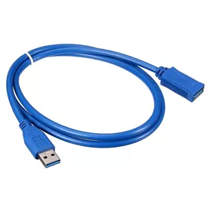 USB 3.0 Typ A Stecker auf Typ A Buchse Super Speed Verlängerungskabel 5 Fuß - Bild 1 von 4