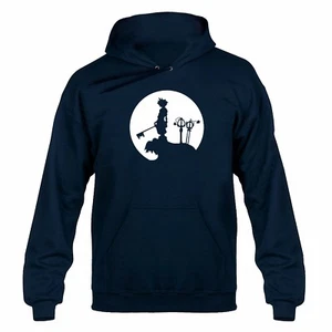 Sora Moon Silhouette Hearts Kingdom Inspired Hooded Sweater Hoody - Bild 1 von 6