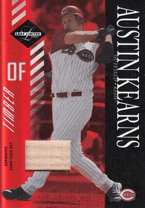 2003 Leaf Limited Timber Cincinnati Reds Baseball Card #78 Austin Kearns /25