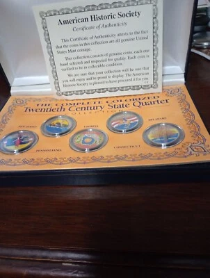 American Historical Society Color State Coins - Image 1 of 4