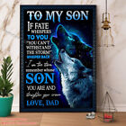 Wolf To My Son If Fate Whispers To You Remember Whose Son You Are Paper Poste...
