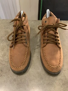 Maine Woods W-KELLI2Brown Leather Ankle Boots Sz 8M Lace Ups Shoes Womens EUC - Picture 1 of 8