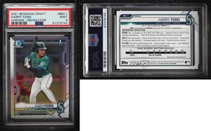 2021 Bowman Draft Chrome Refractor Harry Ford #BDC-1 PSA 9 MINT