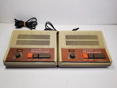 Supersonic Mark V FM WIRELSS INTERCOM (PAIR) - FOR PARTS OR REPAIR - Image 1 of 4