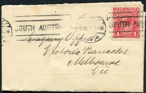Australia 1917 1d roja KGV carta de oficina de consulta, buen estado - Imagen 1 de 2