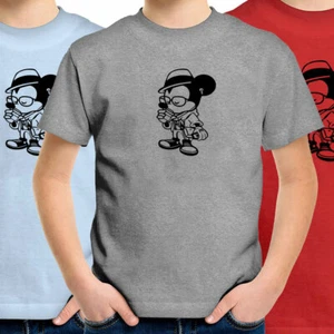 Toddler Kids Youth Tee T-Shirt Printed Print Gift Cute Mickey Mouse Drinking - Picture 1 of 12