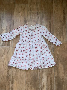 Kleid Mädchen Blume Glitzer 92 Langarm - Bild 1 von 2