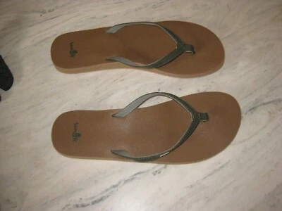 NUEVAS SANDALIAS CHANCLAS MUJER SANUK YOGA SUELAS SUAVES BRONCEADAS TALLA 11 Foto 1 de 4