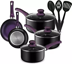 Pots and Pans Set Kitchen Cookware Sets Nonstick Aluminum Cooking Essentials - Picture 1 of 4