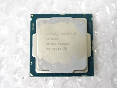 Intel Core i3-8100 3.60GHz 6MB Quad-Core LGA 1151/Socket H4 CPU Processor SR3N5 - Image 1 of 2