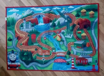 Игровой коврик Thomas Game Rug 32x45 дюймов Thomas the Train and Friends - Изображение 1 из 4