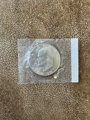 1976-S Bicentennial Eisenhower Dollar BU 40% Silver Ike US Coin, Mint Cello - Image 1 of 2