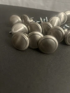 15 piezas perillas de gabinete redondas, manijas de gabinete de 1,2" x 1,1", plateadas - Imagen 1 de 14