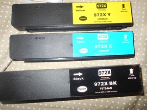 972X Ink Cartridges High Yield Set (3-Pack) for HP Pro 477dn 477dw 577dw Printer - Picture 1 of 6