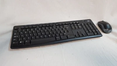 Logitech k270 Wireless UK Keyboard and Mouse Combo Set with Dongle - Image 1 of 4