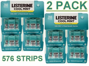 NEU LISTERINE PocketPaks Cool Mint Pocket Paks 288 Streifen FRISCH (2ER PACK 576 STREIFEN) - Bild 1 von 4
