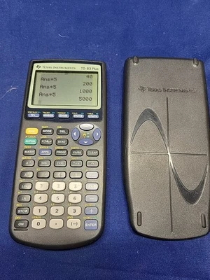 Calculadora gráfica Texas Instruments TI-83 Plus com capa deslizante Leia as descrições - Imagem 1 de 4