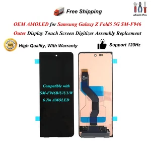 OEM Outer Screen for Samsung Galaxy Z Fold5 5G F946 Display Touch Screen Replace - Foto 1 di 8