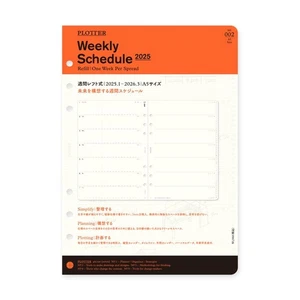 PLOTTER System Notebook Refill 2025 A5 Weekly Left 77717980 - Picture 1 of 7