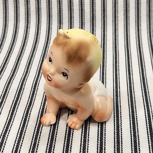 Vtg. Piano Baby, Bisque Porcelain Kewpie - Napco (c. 1950s-1960s) - Picture 1 of 17