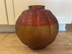 Vintage Swag Mid Century Glass Lamp Globe Only - Picture 1 of 6