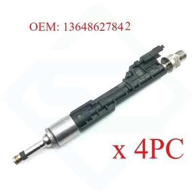 Inyector de combustible de alta presión 4 piezas BMW X5 X6 F85 86 S63 N63 12-18 13648627842 Foto 1 de 4
