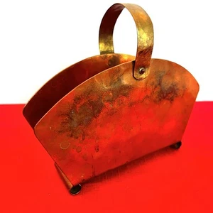 Antico porta tovaglioli/lettere vintage in ottone 7”x 5,5” - Foto 1 di 9