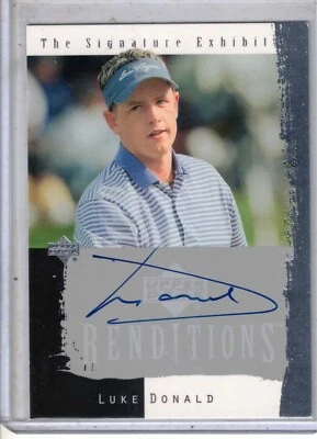 2003 UD Renditions PGA golf Luke Donald The Signature Exhibit auto card #LD - Image 1 of 2