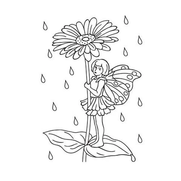 #208 Darice Embossing Folder Essentials " FAIRY GARDEN " #30008396