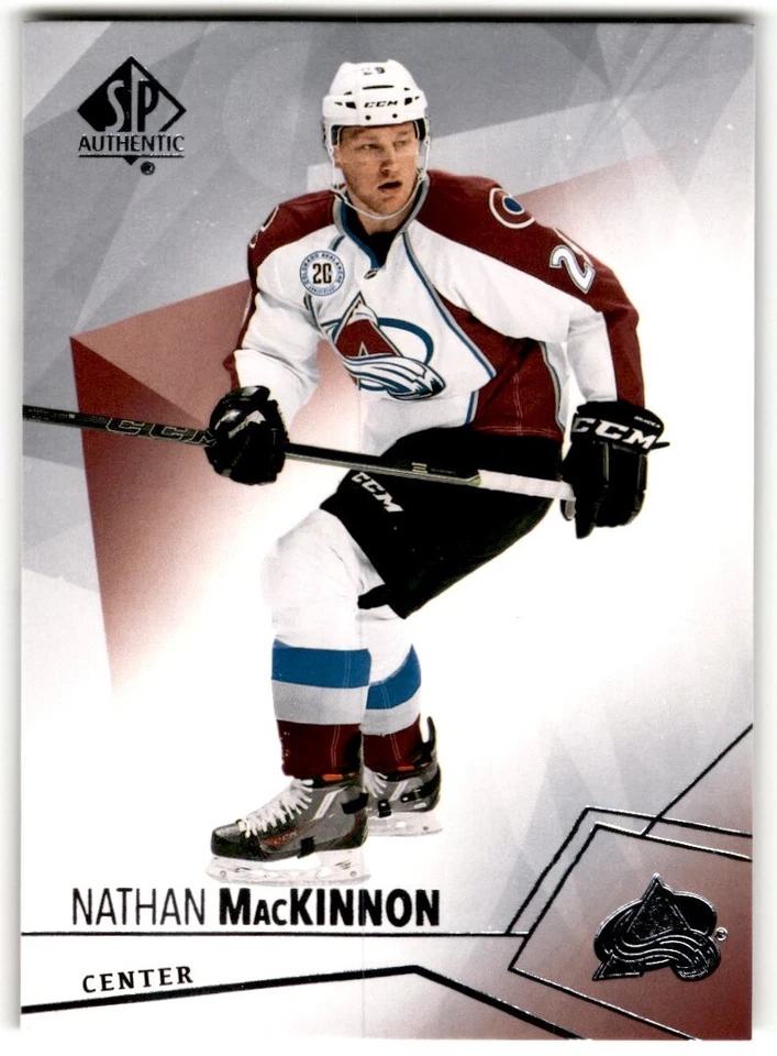 2015-16 SP Authentic Nathan MacKinnon #10 Colorado Avalanche - Image 1 of 2