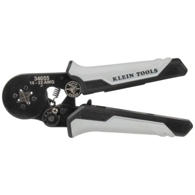 Квадратный обжимной механизм с трещоткой Klein Tools 34055, провод от 10 до 22 по американскому стандарту - Изображение 1 из 4