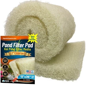 Almohadilla de filtro Aquatic Experts Classic Koi Pond GRASA, rollo crema a granel, 2" de grosor - Imagen 1 de 41