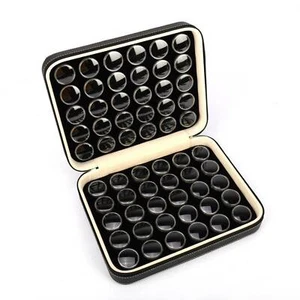 60x Gem Diamond Gemstone Display Case Storage Box Leather for Nail Art Accessory - Picture 1 of 13