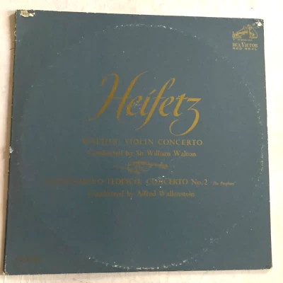 HEIFETZ Walton Castelnuovo Tedesco Violin Concertos RCA LM-2740 - Image 1 of 4