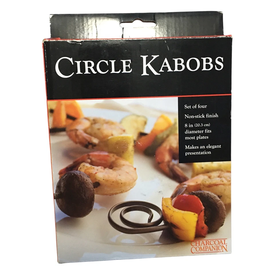 NEW Circle Kabobs (Set of 4) 8" diameter NON-STICK Finish - Great Presentation! - Image 1 of 4