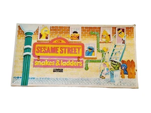 Parker Brothers SESAME STREET Snakes & Ladders Board Game 1980 COMPLETE Vintage - Picture 1 of 11