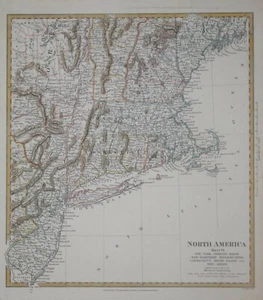 NORTH AMERICA SHEET VI - NEW YORK, VERMONT... FOR THE SDUK, PUBLISHED 1832. - Picture 1 of 1