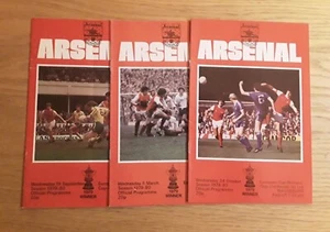 Arsenal 1979/80 Home Cup Winners Cup Matches select from menu - Picture 1 of 4