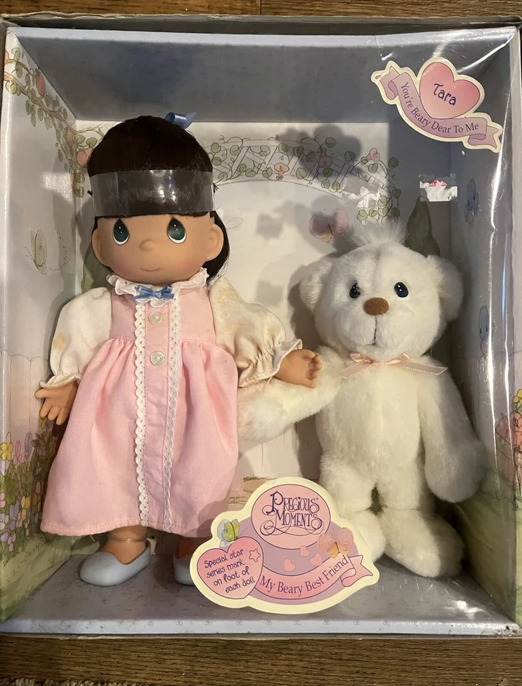 Old Stock 1998 Precious Moments My Beary Best Friend Doll Lucy With Bear