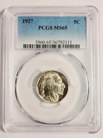 1927 P Indian Buffalo PCGS MS-65 Cover