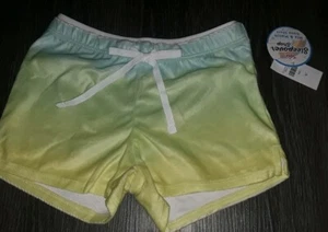 Girls justice super soft cozy sleep/lounge shorts size 7 new blue/green ombre - Picture 1 of 2