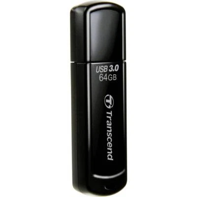 Transcend JetFlash® 700 Chiavetta USB 64 GB Nero TS64GJF700 USB 3.2 (Gen 1x1) - Immagine 1 di 4