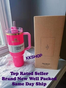 Stanley echte rosa Parade limitiert 40 oz Trinkbecher doppelt verpackt NEU VERSAND AM SELBEN TAG - Bild 1 von 9
