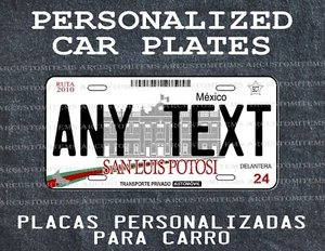 TARGA AUTO SAN LUIS POTOSI / PLACA DECORATIVA PARA CARRO DE SAN LUIS POTOSI - Foto 1 di 7
